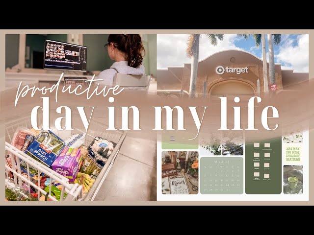 Productive Day In My Life: Monthly Apple Customization, Costco Run, & Spring Target Shop /vlog