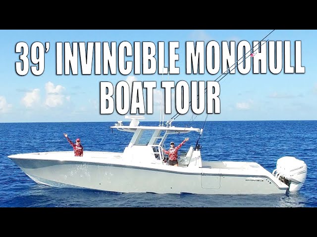 39' Monohull Invincible Boat Tour & Open Ocean Sea Trial