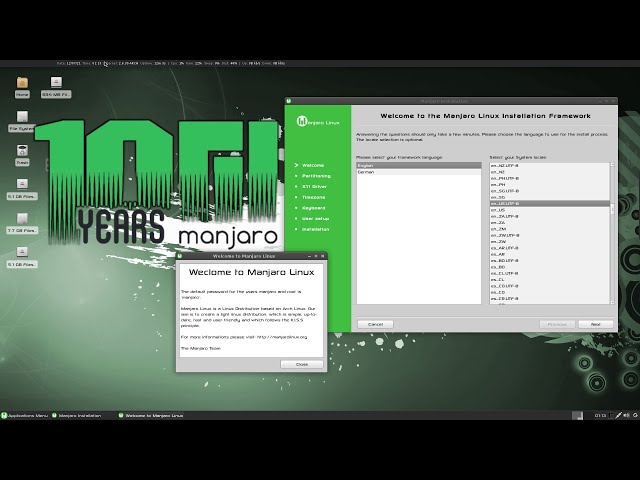 Manjaro Linux v0.1.1 - Arch with a GUI Installer!