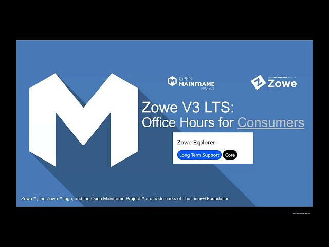 Zowe V3 Office Hours for Consumers - Zowe Explorer (VS Code)
