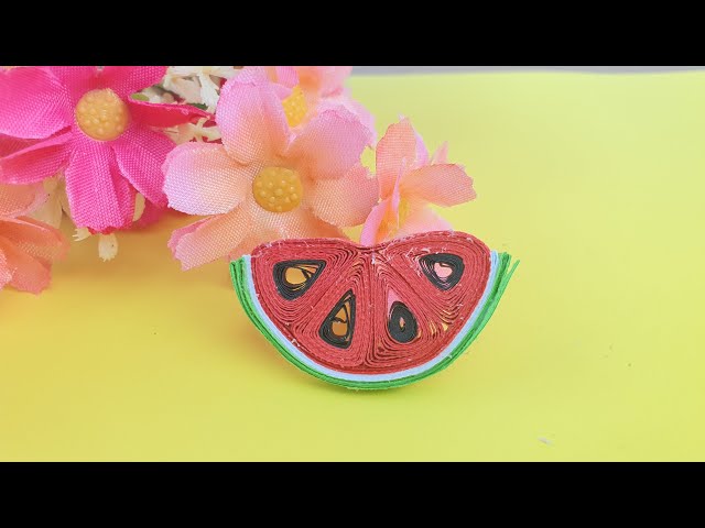 Tip To Make Watermelon Pieces Quilling