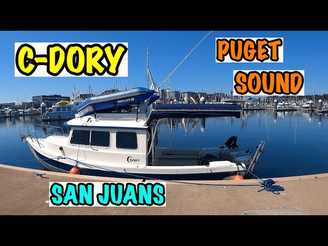 C-DORY BOATING TRAVELING SAN JUANS, PUGET SOUND, SEATTLE