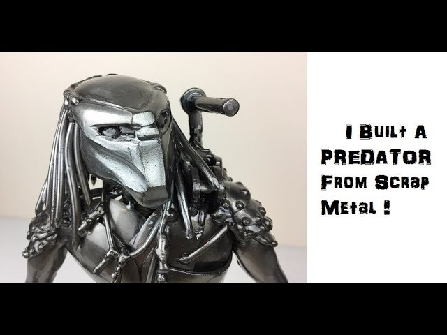 Time Lapse How to Weld a Predator Sculpture from Scrap Recycled Metal