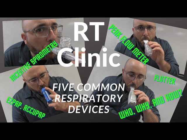 RT Clinic: Explanation of Five Common Respiratory Devices Found in Your Patient's Room