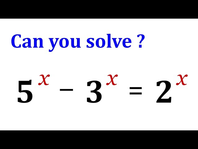 You Should Be Able To Solve This!