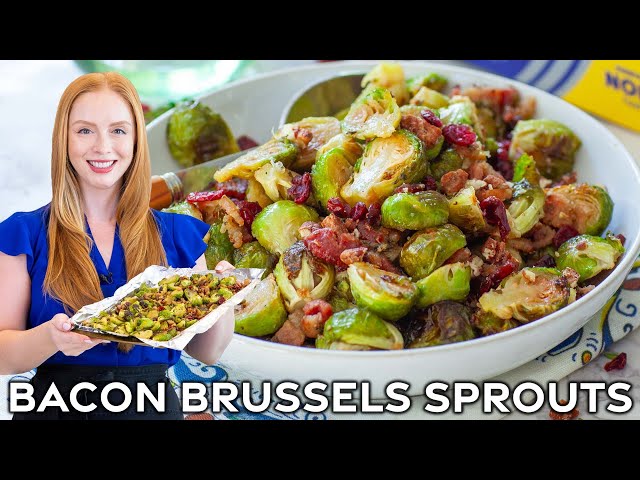 Bacon & Garlic Roasted Brussels Sprouts w/ Reynolds Wrap Non-Stick Foil