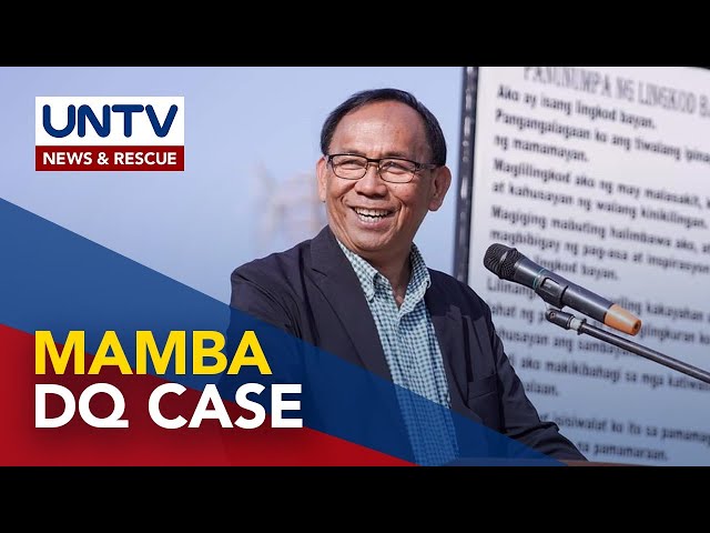 Comelec to order Gov. Mamba to vacate post if no MR is filed - Garcia