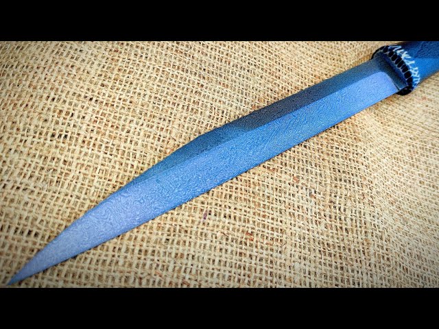 Wootz Vikings Scramasax Sword with Amazing Pattern: Making of a Unique Blade