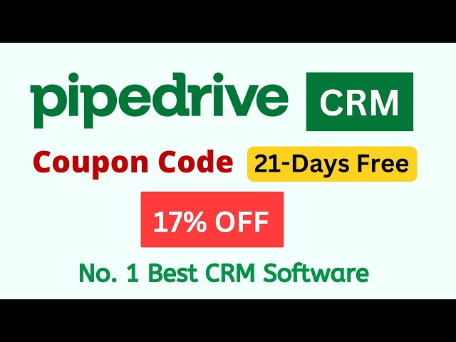 Pipedrive Promo Code May 2024 - 17% Discount + 21 Days Free