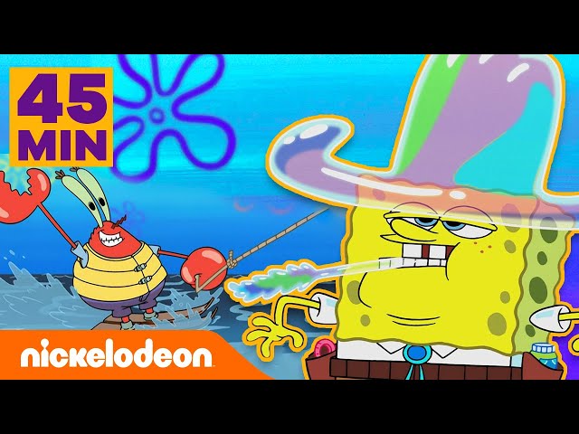 SpongeBob Schwammkopf | 45 MINUTEN mit SpongeBobs verrücktesten Urlauben | Nickelodeon Deutschland