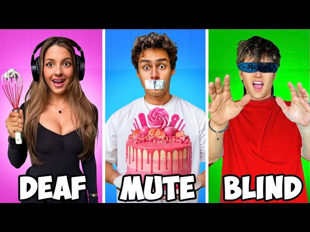 Blind, Deaf, Mute Baking Challenge!!