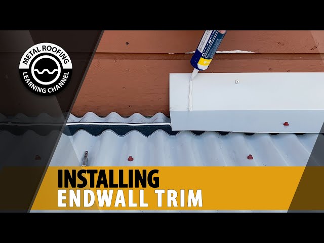 Endwall Flashing Installation On A Metal Roof. EASY Installation Video Wall Flashing On Metal Roof