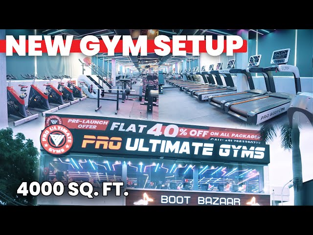 कम बजट में Luxury जिम सेटअप🤩 | 4000 Sq. Ft. | Pro Ultimate Gyms | Yamuna Nagar