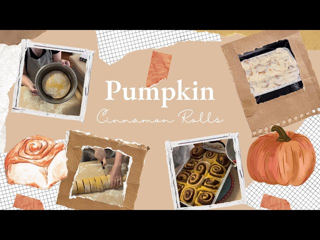Pumpkin Cinnamon Rolls | Fall Recipe | Bake With Me