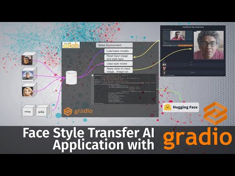 Gradio AI web application: Hands-on Python example with JoJoGAN face stylization model