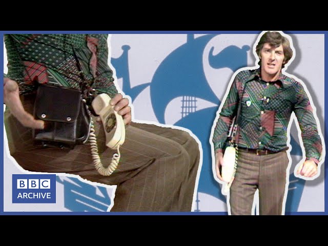 1976: Introducing the incredible, cordless 'MOBILE' phone | Blue Peter | Retro Tech | BBC Archive