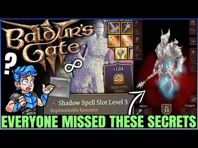 Baldur's Gate 3 - NEW SHADOW SPELL SLOT, BEST PERMANENT BUFF & WEAPON - 14 OP Secrets You Missed!