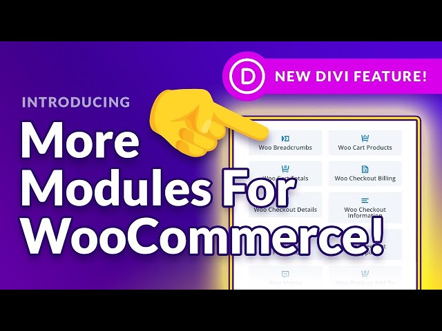Divi Feature Update LIVE - WooCommerce Cart & Checkout Customization