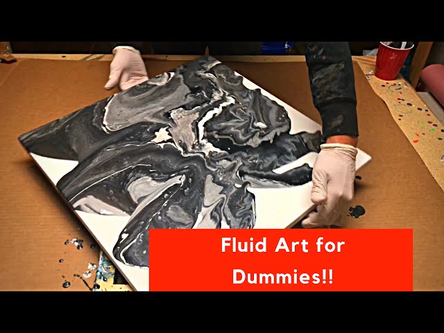 Fluid Painting Beginners Tutorial!! How to do a Dirty Pour!! Please Subscribe more to come!!
