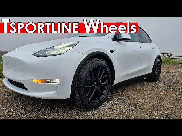 TSPORTLINE Wheels and Tires Swap for Tesla Model Y | Install and Review after 1000+ Miles