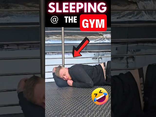 HE FELL ASLEEP AT THE GYM !!!      #gym #puregym #sleep  #snoring #gymlife #funny #memes