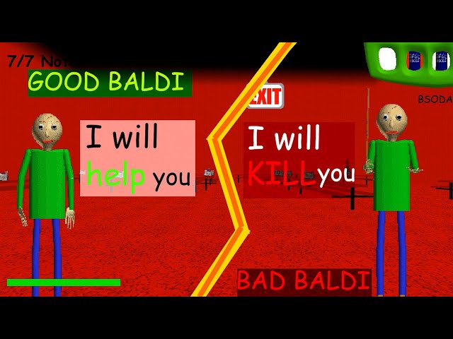 Good Baldi VS Bad Baldi - Baldi's basics mod