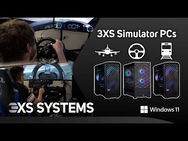 Get the ultimate virtual experience with 3XS Simulator PCs