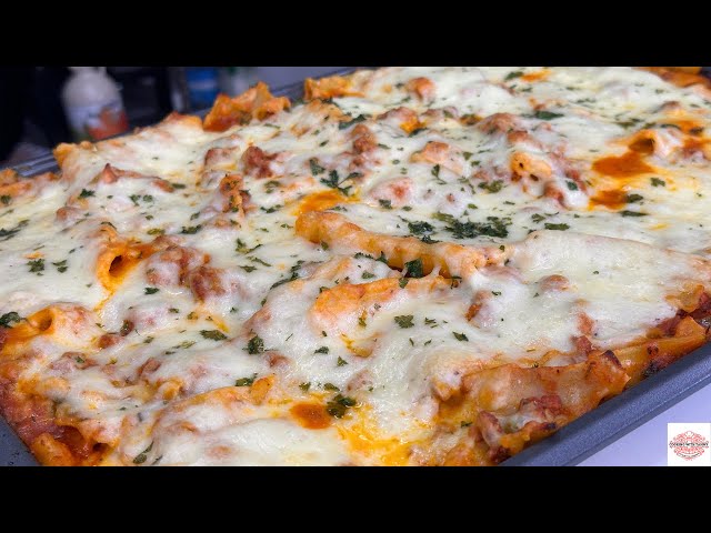 Sheet Pan Lasagna No Ricotta Recipe | How To Make Sheet Pan Lasagna