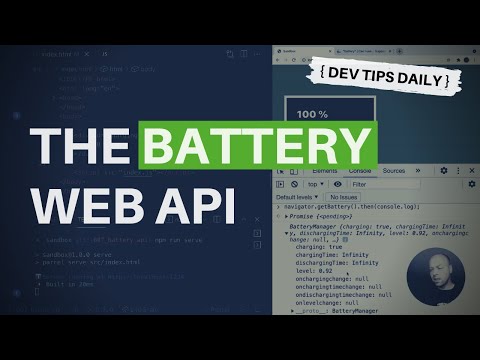 DevTips Daily: The Battery Web API