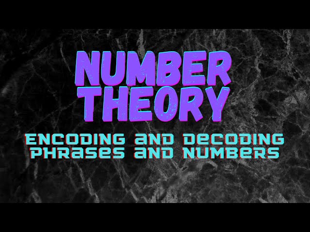 Encoding and Decoding Phrases and Numbers