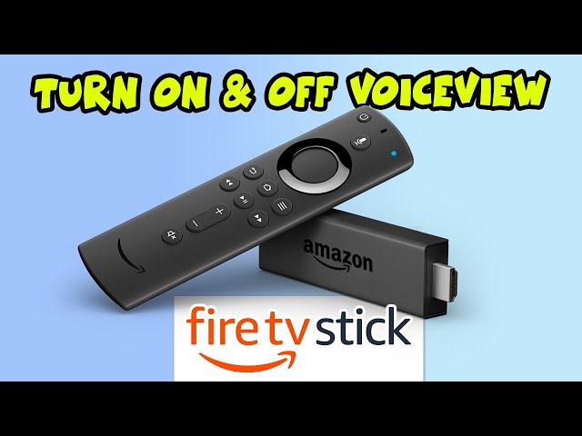 How to Turn Voice View on/off On Your Amazon Fire Stick