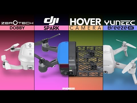 DJI Spark vs Hover Camera vs Yuneec Breeze vs Zerotech Dobby — The Palm Size Drone Comparison [4K]