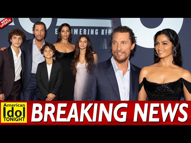 Matthew McConaughey and Camila Alves Step Out for Rare Appearance With 3 Lookalike Children