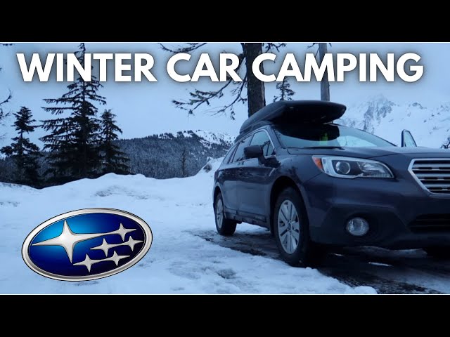My Solo Winter Car Camping Trip to the Mountains | SOLO CAR CAMPING