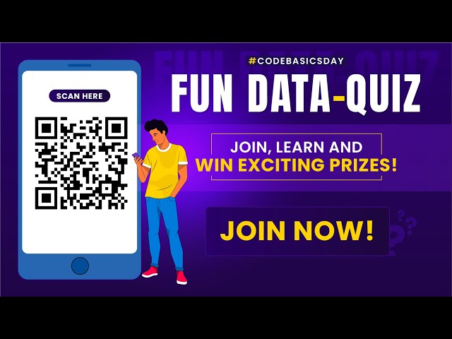 Join the live fun data quiz & win exciting prizes:)