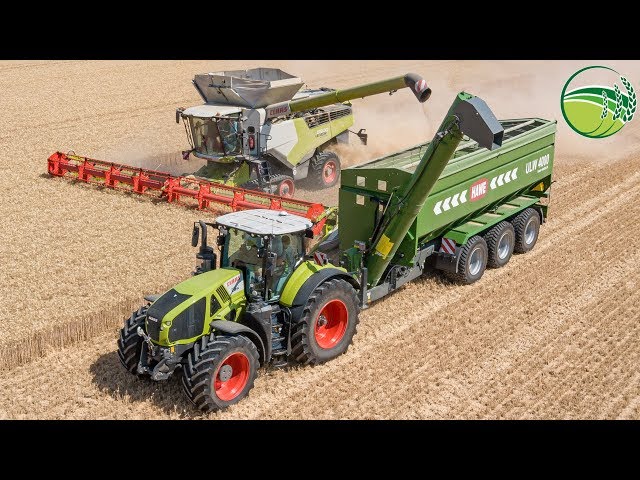 CLAAS Lexion 8900 combine | HAWE ULW4000 grain cart | CLAAS tractors