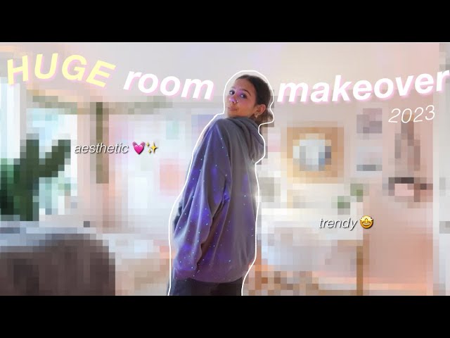 the ULTIMATE room makeover/transformation 2023 *tiktok & pinterest inspired*