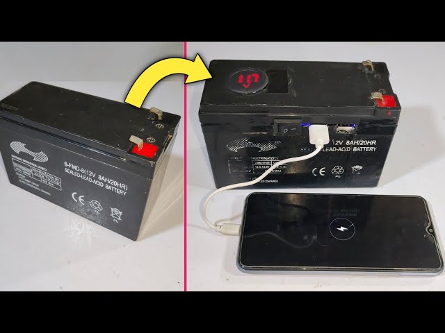 How To Make 12v 7Ah Lead Acid Battery To 42AH 42000Mah Power Bank