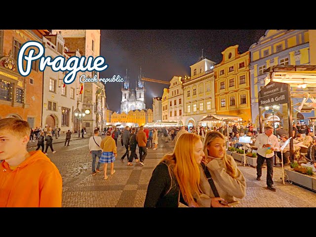 Prague, Czech Republic 🏰 - An Ancient Paradice - 4k HDR 60fps Evening Walking Tour