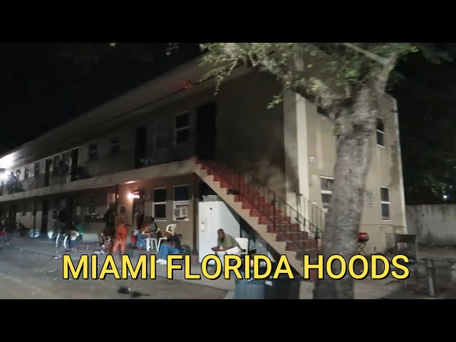 MIAMI FLORIDA NON TOURIST HOODS AT NIGHT COMPILATION