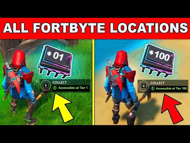 *NEW* ALL FORTBYTE LOCATIONS UPDATED!- Collect All Fortbytes Fortnite Season 9 (Fortbyte Challenges)