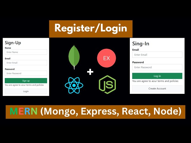 Login and Registration using MERN Stack | Mongo, Express, React and Node Authentication