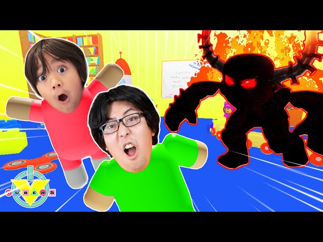 RYAN & DADDY SURVIVING EVIL DAYCARE! Let’s Play Roblox Daycare Story