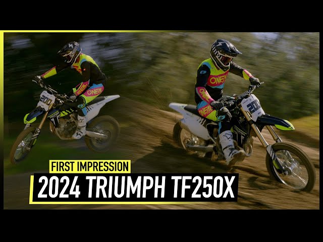 "I'm Blown Away..." | First Ride on the 2024 Triumph TF 250-X!