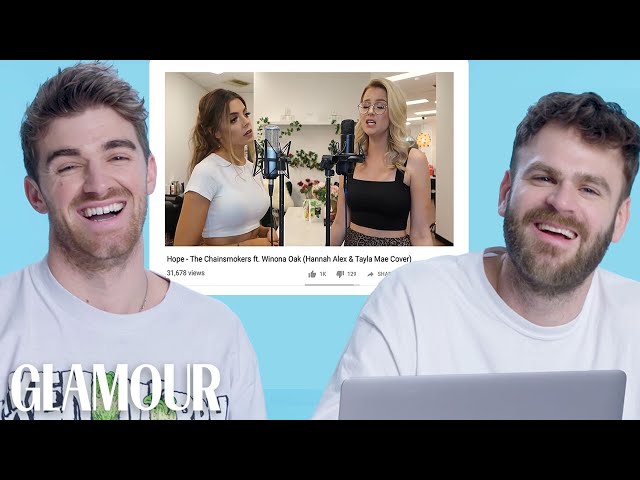 The Chainsmokers Watch Fan Covers on YouTube | Glamour