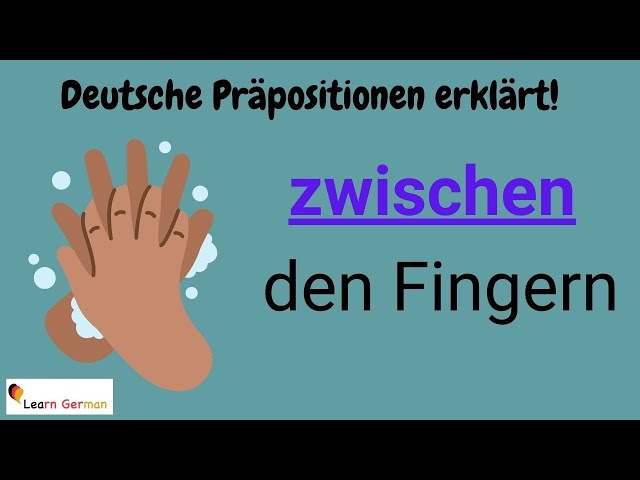 GERMAN Preposition ZWISCHEN in detail (24) -  - with examples | ZWISCHEN mit Erklärung | A1 - B1