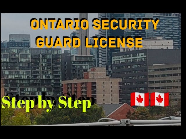 How to Apply Security Guard License Online in Ontario. Step By Step Process explained.#canada #jobs