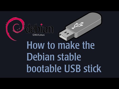 Installing Debian Stable ISO to a USB stick