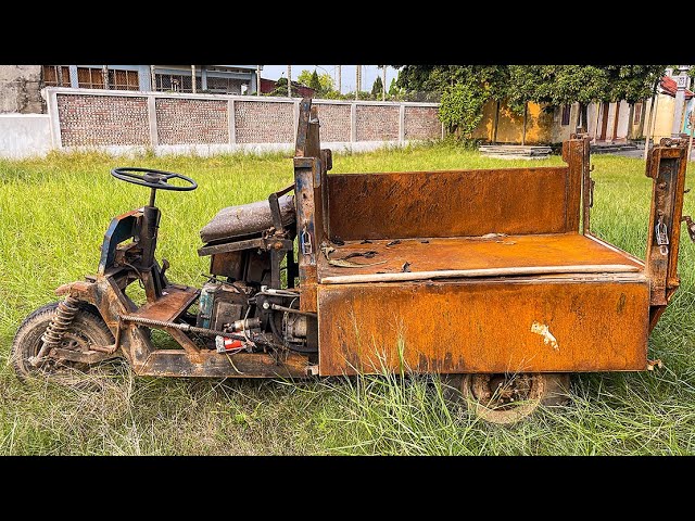Antique Dump Truck Restoration Project //  P2- Completely Restores and Upgrades Dump Trucks Like New