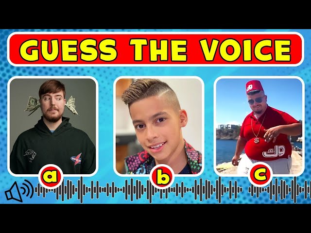 Can You Guess The Voice of Your Favorite YouTubers?|Royalty Family,Mrbeast,skibidi dom dom yes yes